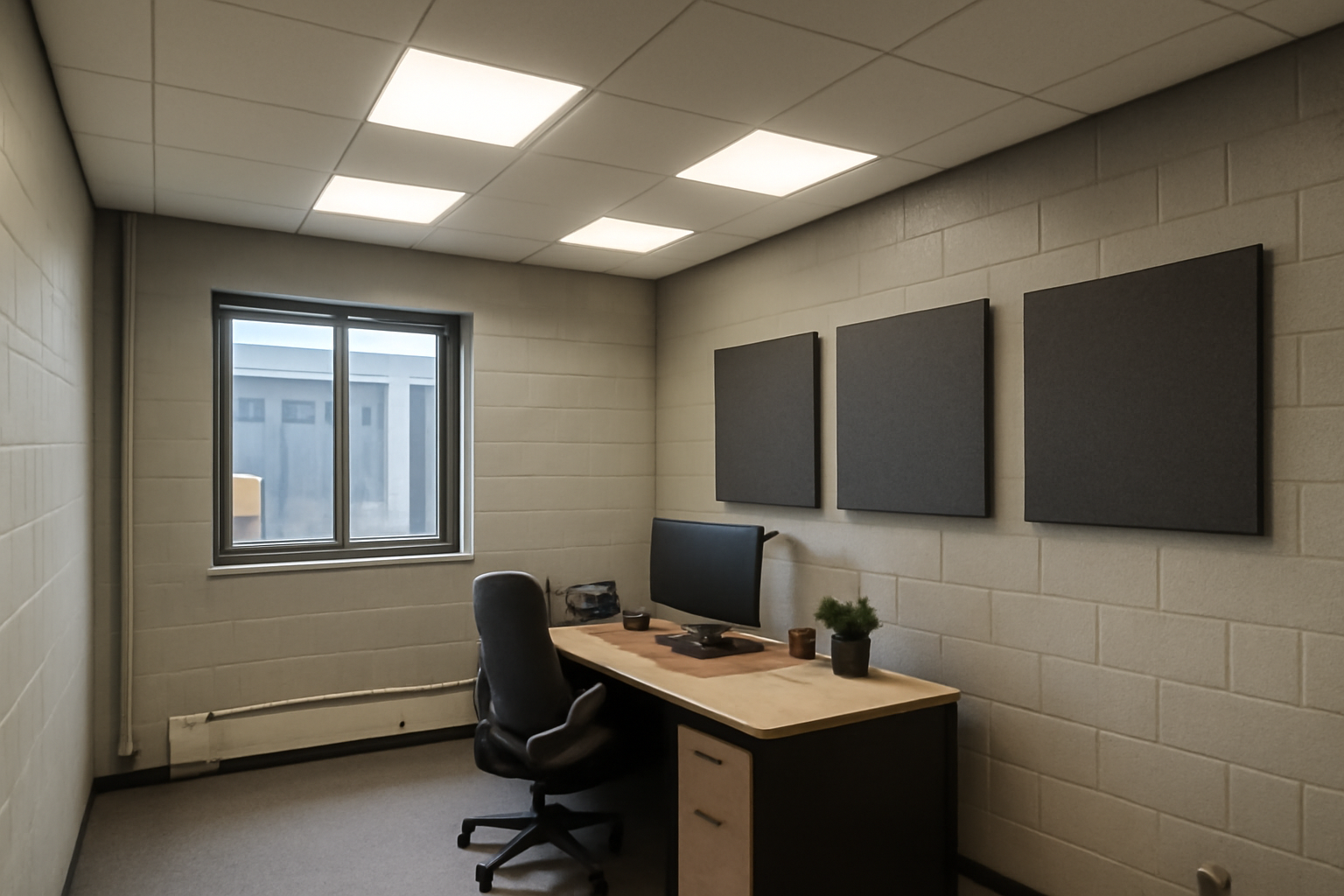 Industrial - Office within Industrial lighting environment