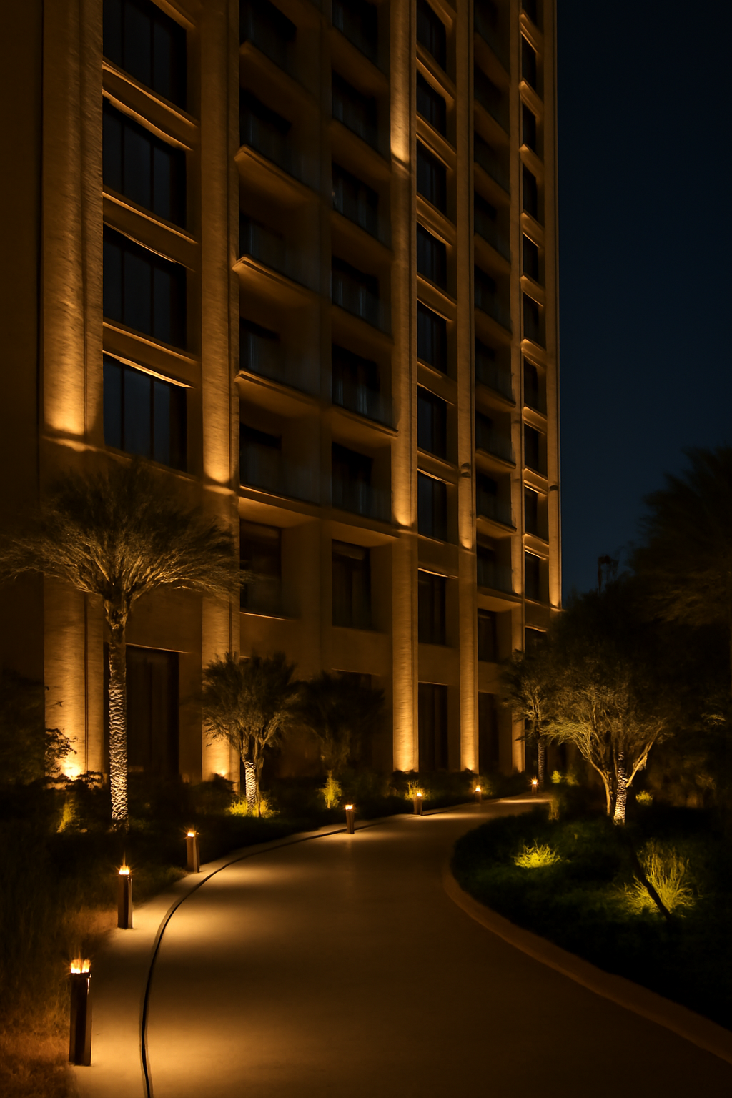 Outdoor lighting showcase