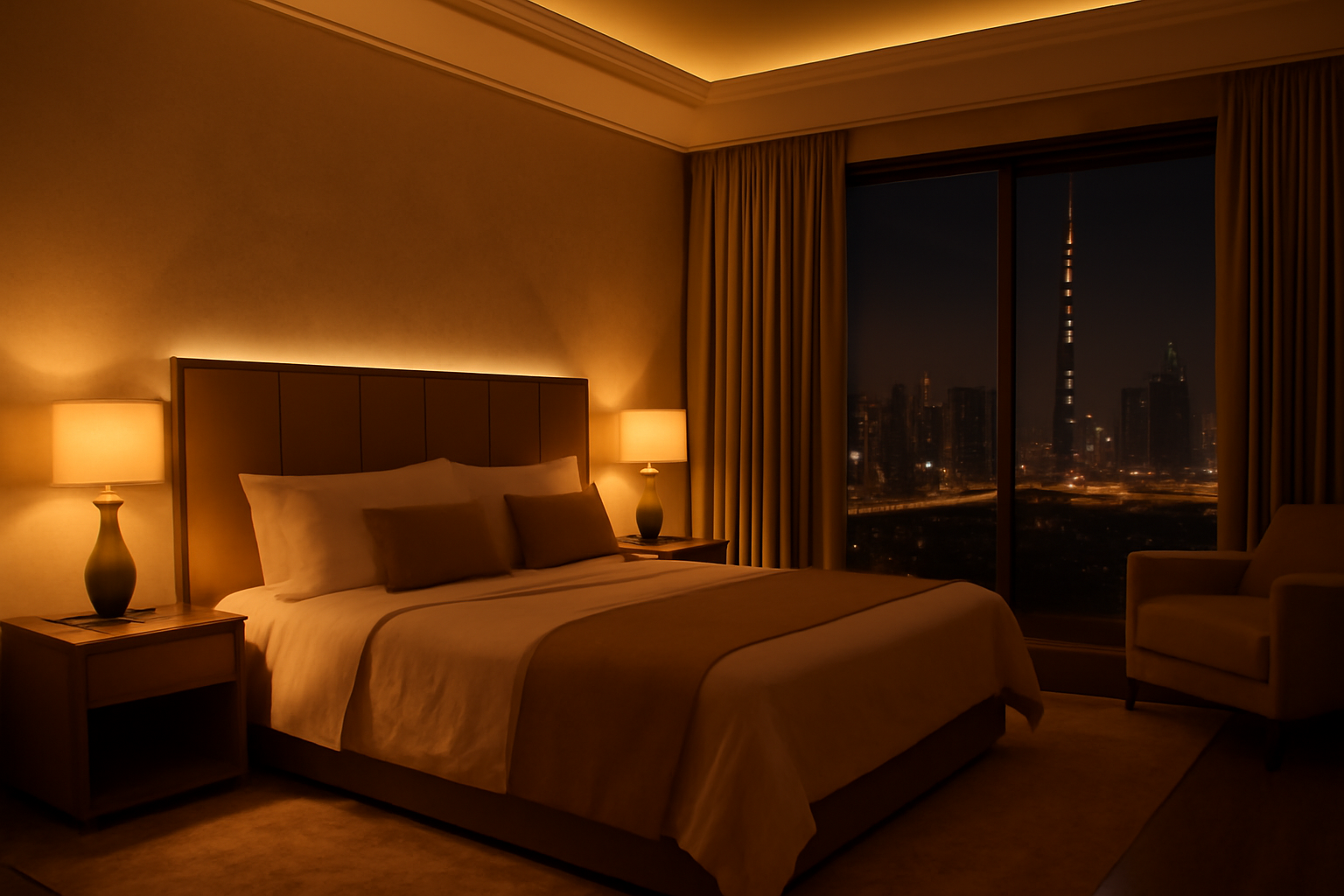 Residential - Bedroom lighting environment
