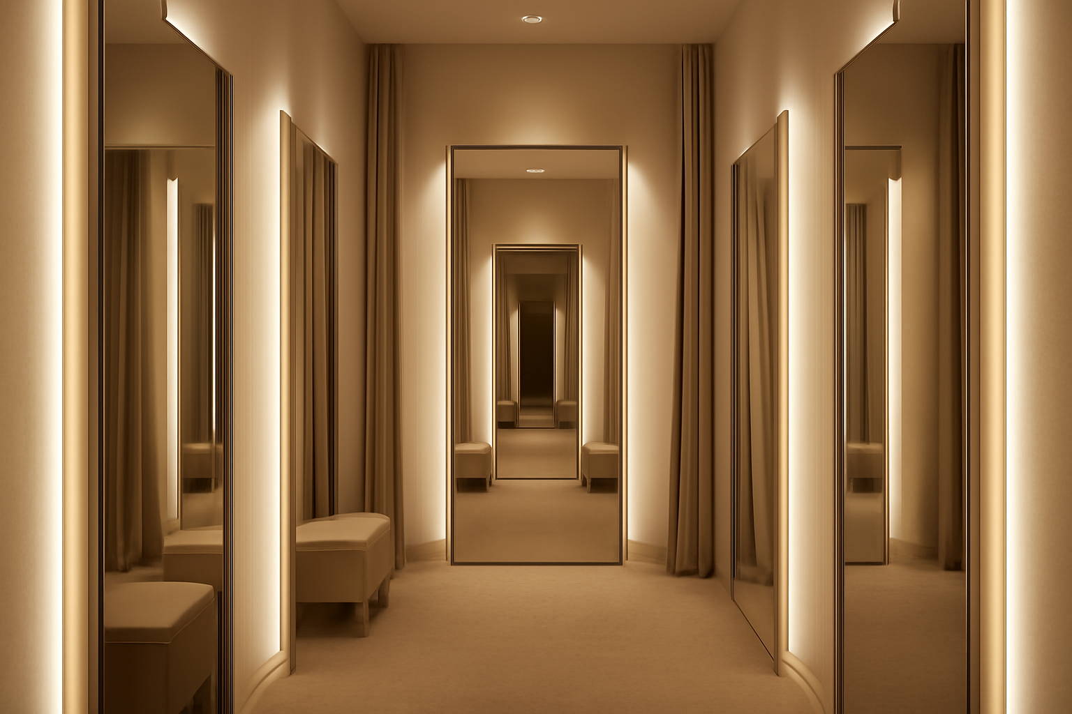 Retail - Fitting Rooms lighting environment