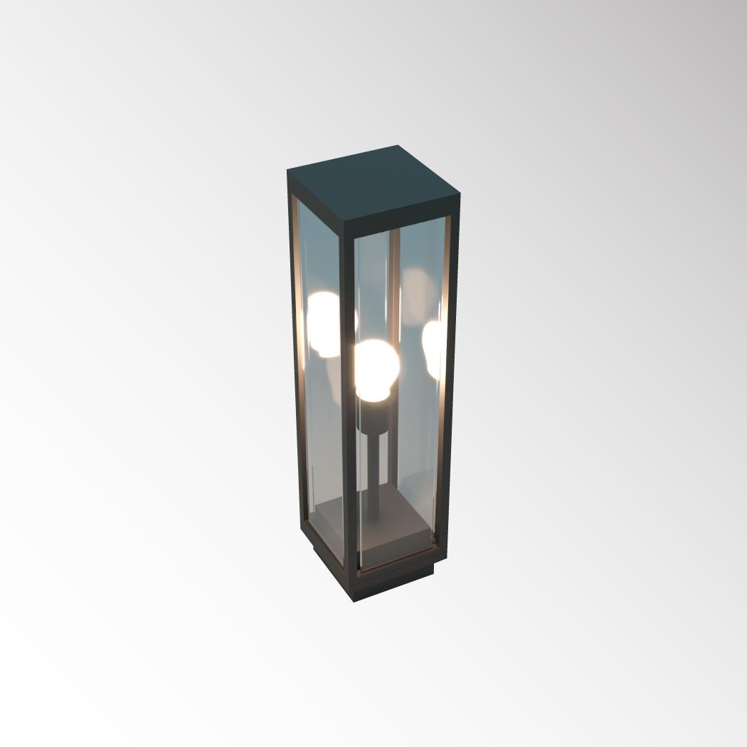 LUMIVILLE URBAN LONDIS E27x1 MATTE DARK GREY BOLLARD LIGHT IP54 view 3